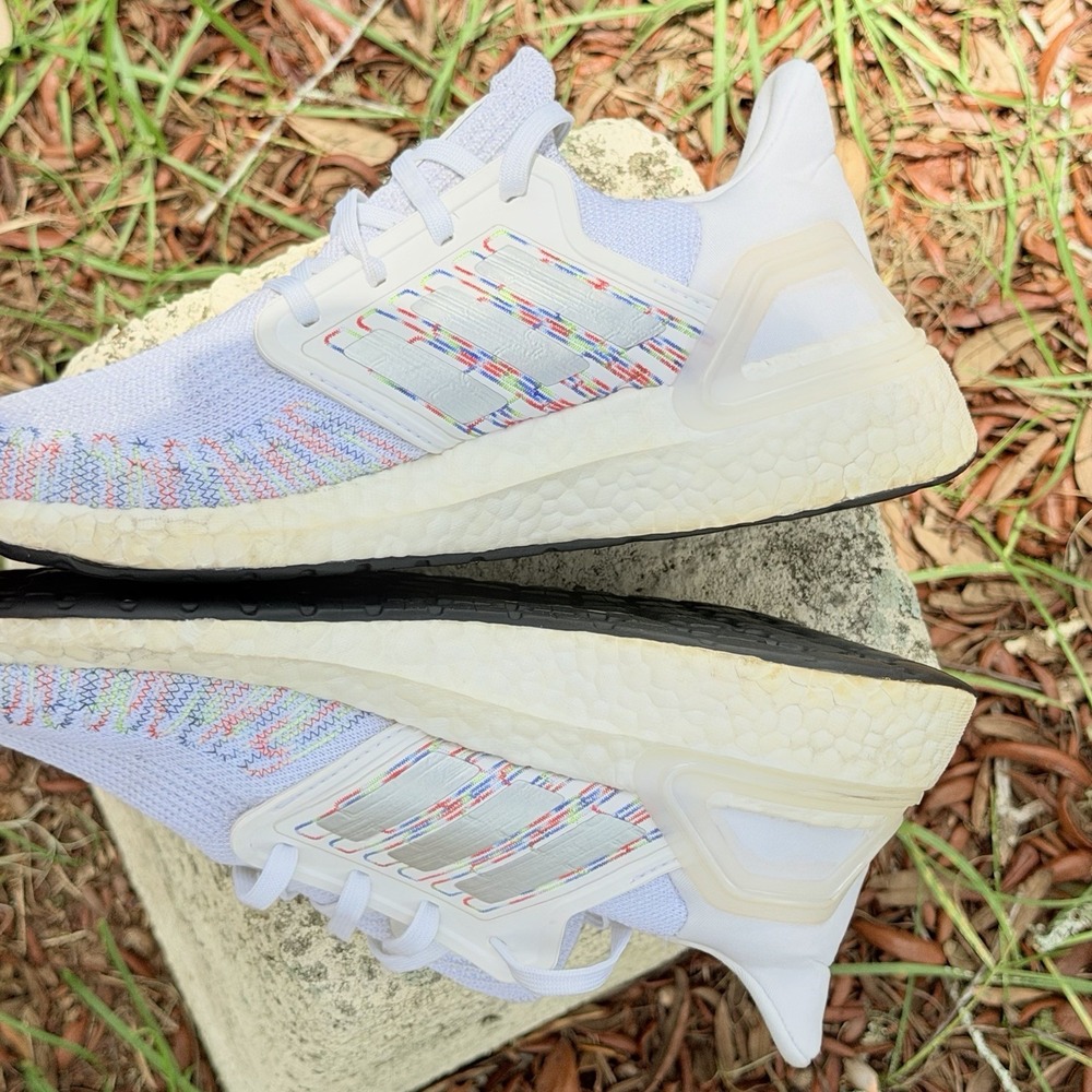 Adidas UltraBoost 20 White  Women's Size 7.5 Running Shoe-FY3467 - Picture 7 of 11